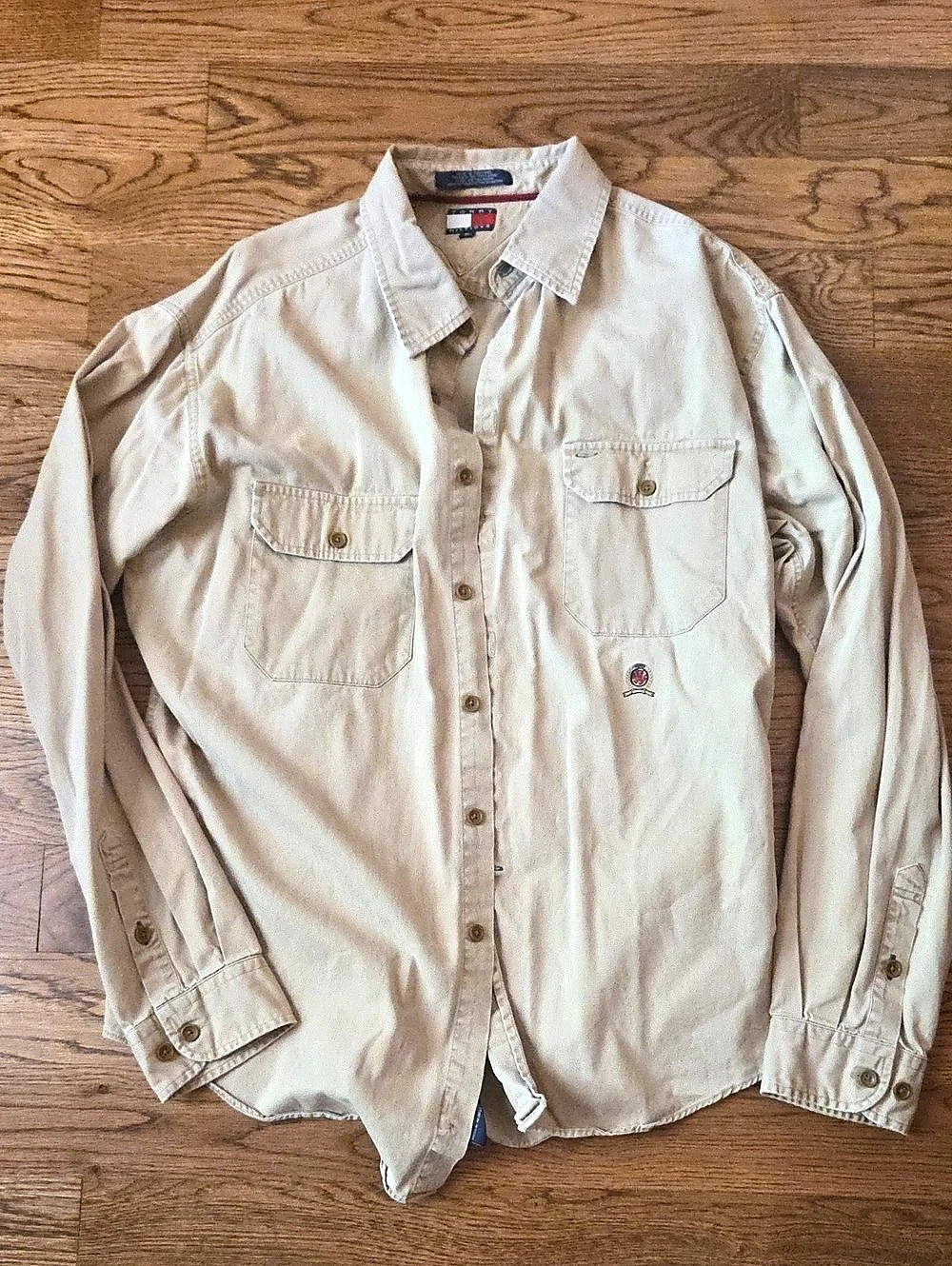 Tommy Hilfiger Men's Cotton Button Down Shirt Size XL
